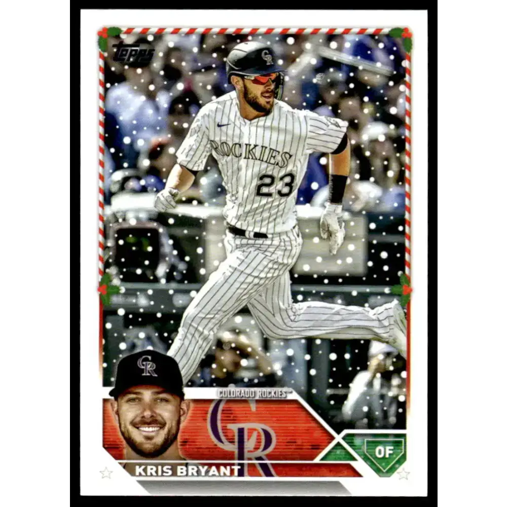 2023 Topps Holiday #H127 Kris Bryant NM-MT Colorado Rockies Baseball Card - Baseball Card Single