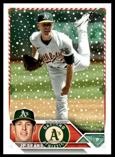 2023 Topps Holiday Baseball Card H133 JP Sears Original Gloss Near Mint Athletics