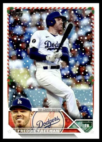 2023 Topps Holiday #H134 Freddie Freeman NM Near Mint Dodgers ID:66357 - Baseball Card Single