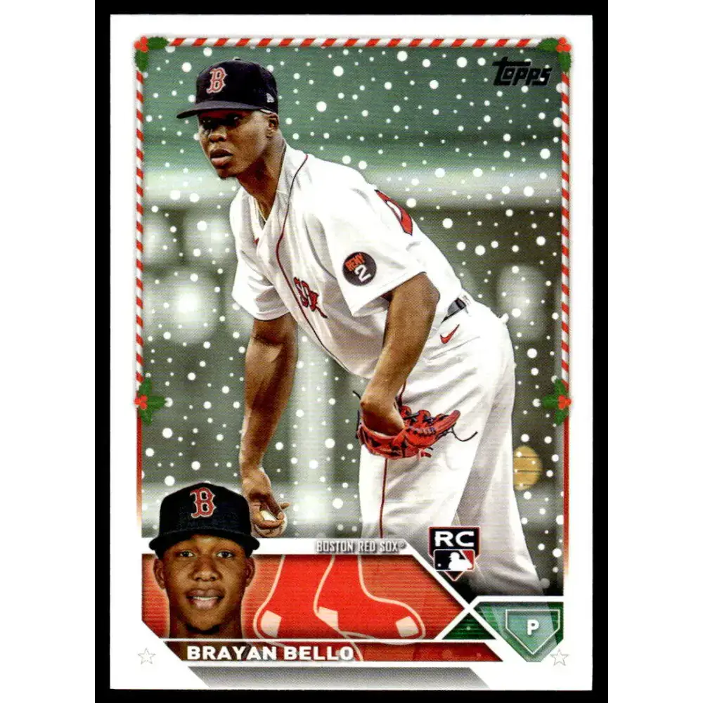 2023 Topps Holiday #H141 Brayan Bello NM-MT RC Rookie Boston Red Sox Baseball Card - Baseball Card Single