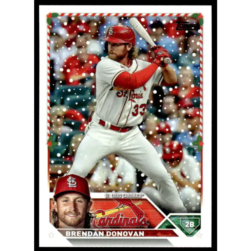 2023 Topps Holiday #H143 Brendan Donovan NM-MT St. Louis Cardinals Baseball Card - Baseball Card Single