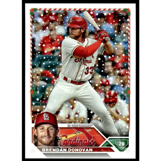 2023 Topps Holiday #H143 Brendan Donovan NM-MT St. Louis Cardinals Baseball Card - Baseball Card Single