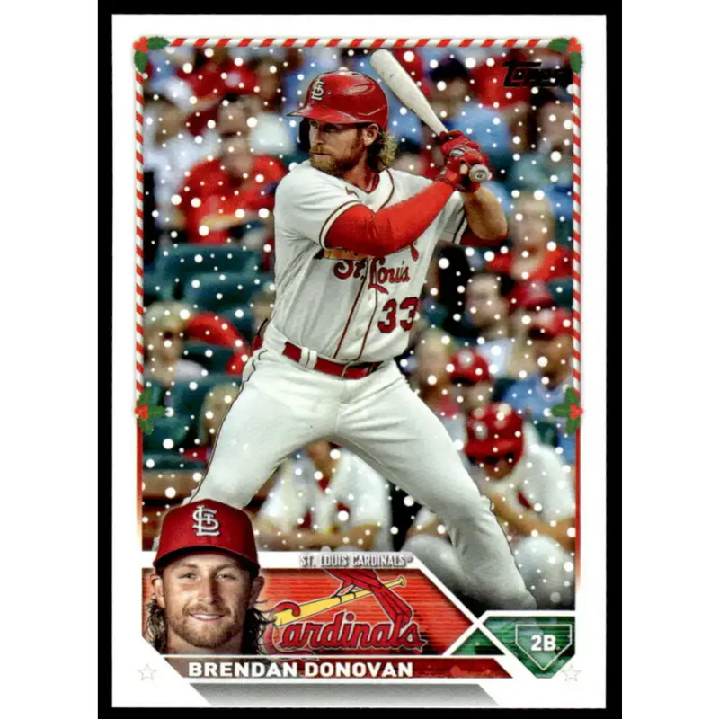 2023 Topps Holiday #H143 Brendan Donovan NM-MT St. Louis Cardinals Baseball Card - Baseball Card Single