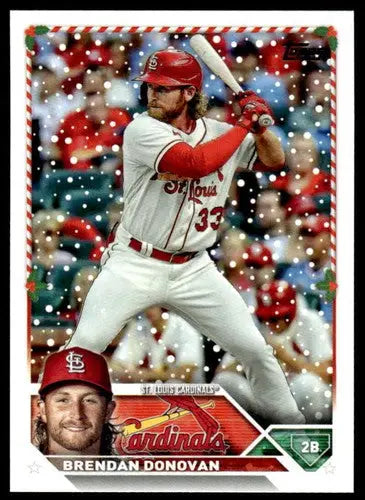 2023 Topps Holiday #H143 Brendan Donovan NM Near Mint Cardinals ID:66372 - Baseball Card Single