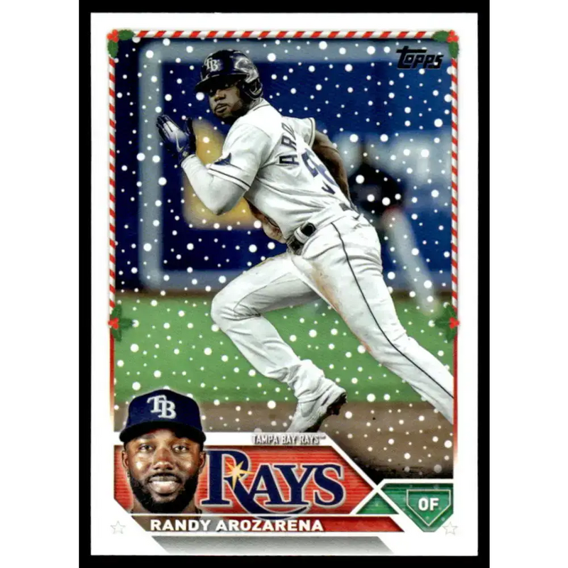 2023 Topps Holiday #H148 Randy Arozarena NM-MT Tampa Bay Rays Baseball Card - Baseball Card Single