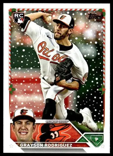 2023 Topps Holiday #H149 Grayson Rodriguez NM Near Mint RC Rookie Oriol ID:66386 - Baseball Card Single