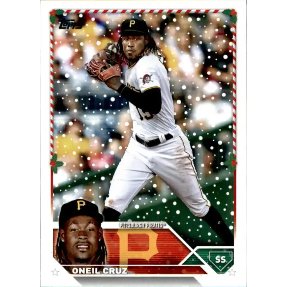 2023 Topps Holiday #H158 Oneil Cruz NM-MT Pittsburgh Pirates Baseball Card - Baseball Card Single