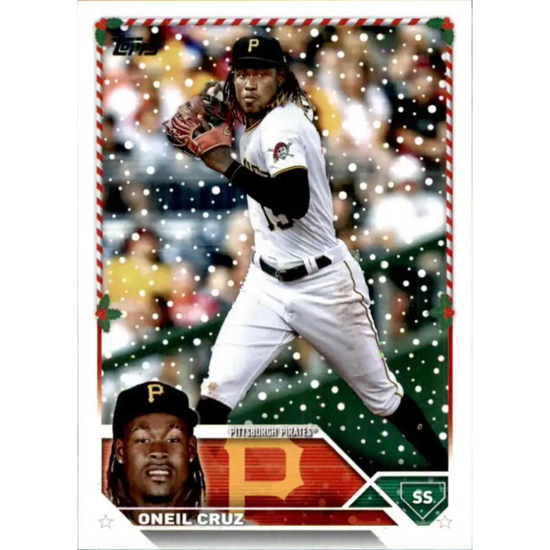 2023 Topps Holiday #H158 Oneil Cruz NM-MT Pittsburgh Pirates Baseball Card - Baseball Card Single