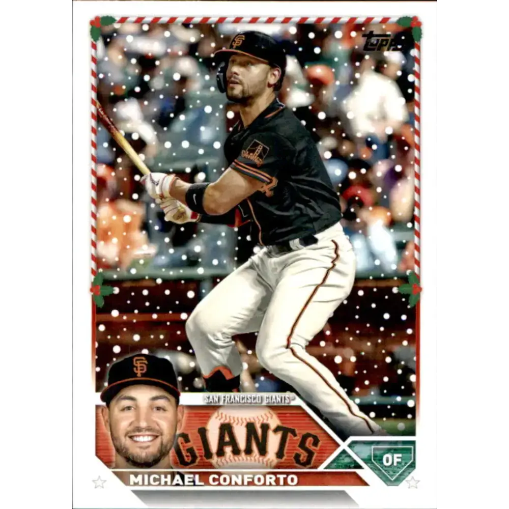 2023 Topps Holiday #H16 Michael Conforto NM-MT San Francisco Giants Baseball Card - Baseball Card Single