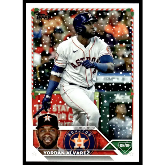 2023 Topps Holiday #H160 Yordan Alvarez NM-MT Houston Astros Baseball Card - Baseball Card Single
