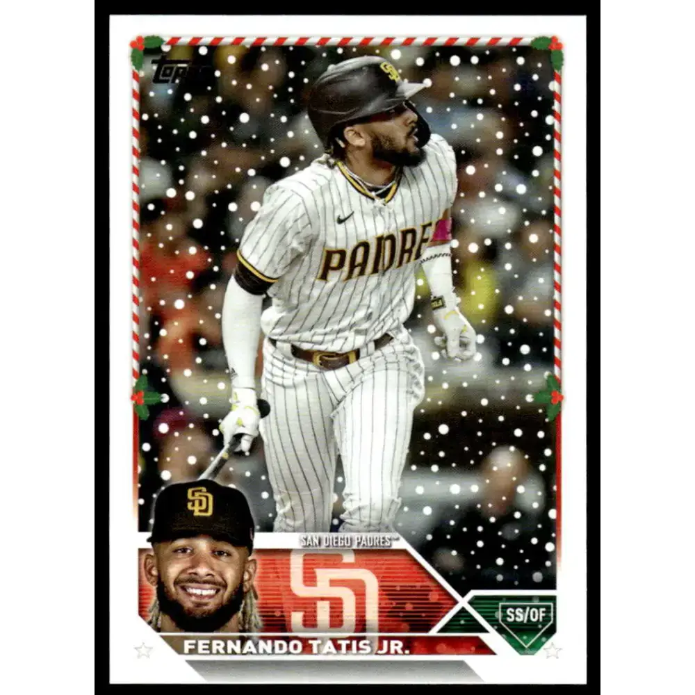 2023 Topps Holiday #H166 Fernando Tatis Jr. NM-MT San Diego Padres Baseball Card - Baseball Card Single