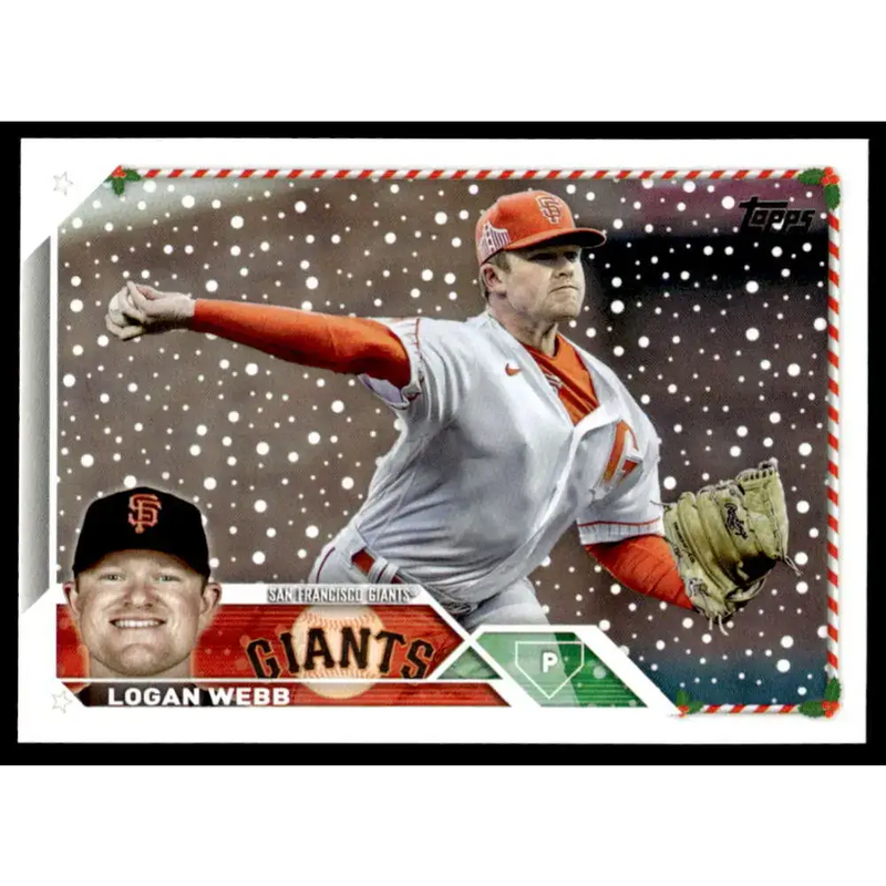 2023 Topps Holiday #H168 Logan Webb NM-MT San Francisco Giants Baseball Card - Baseball Card Single