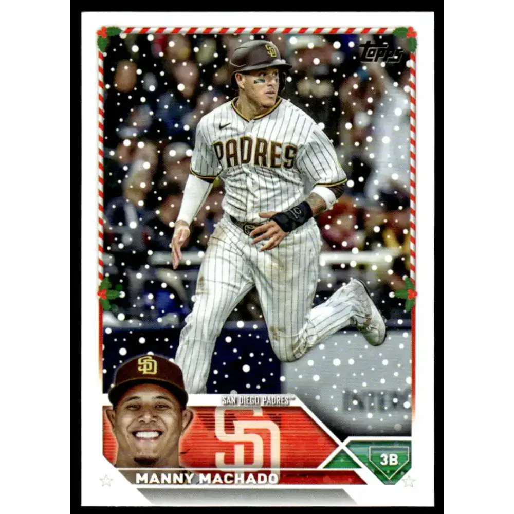 2023 Topps Holiday #H169 Manny Machado NM-MT San Diego Padres Baseball Card - Baseball Card Single