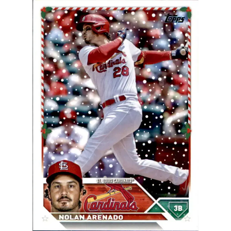2023 Topps Holiday #H170 Nolan Arenado NM-MT St. Louis Cardinals Baseball Card - Baseball Card Single