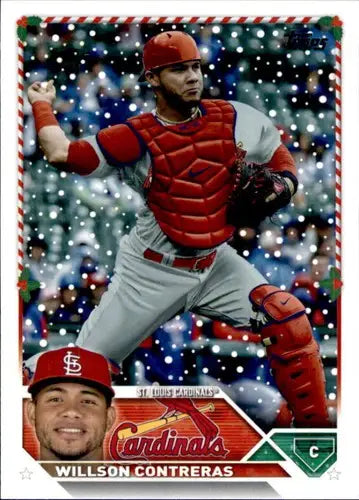 2023 Topps Holiday #H175 Willson Contreras NM Near Mint Cardinals ID:66570 - Baseball Card Single