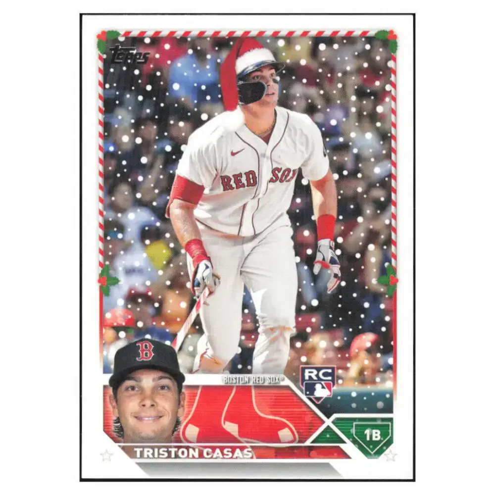 2023 Topps Holiday #H178 Triston Casas NM-MT RC Rookie Boston Red Sox Baseball Card - Baseball Card Single