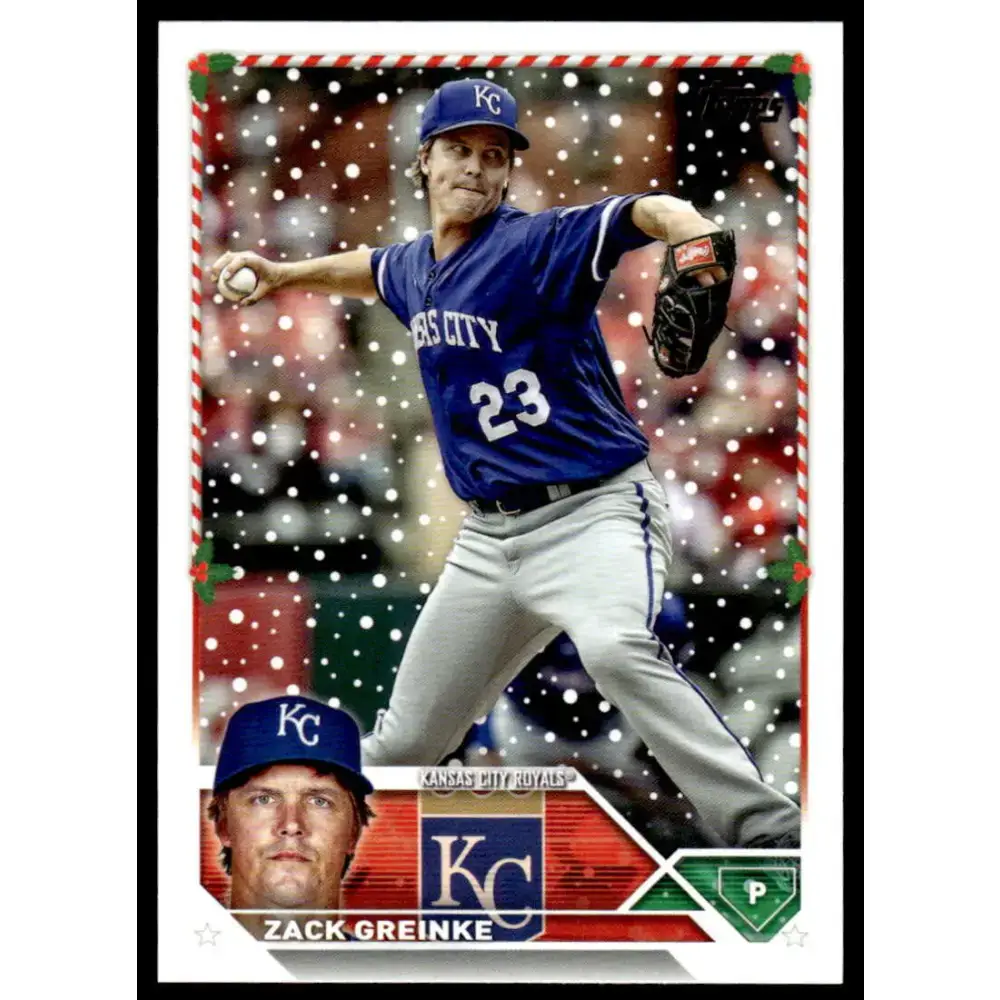 2023 Topps Holiday #H180 Zack Greinke NM-MT Kansas City Royals Baseball Card - Baseball Card Single