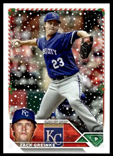2023 Topps Holiday #H180 Zack Greinke NM Near Mint Royals ID:66577 - Baseball Card Single