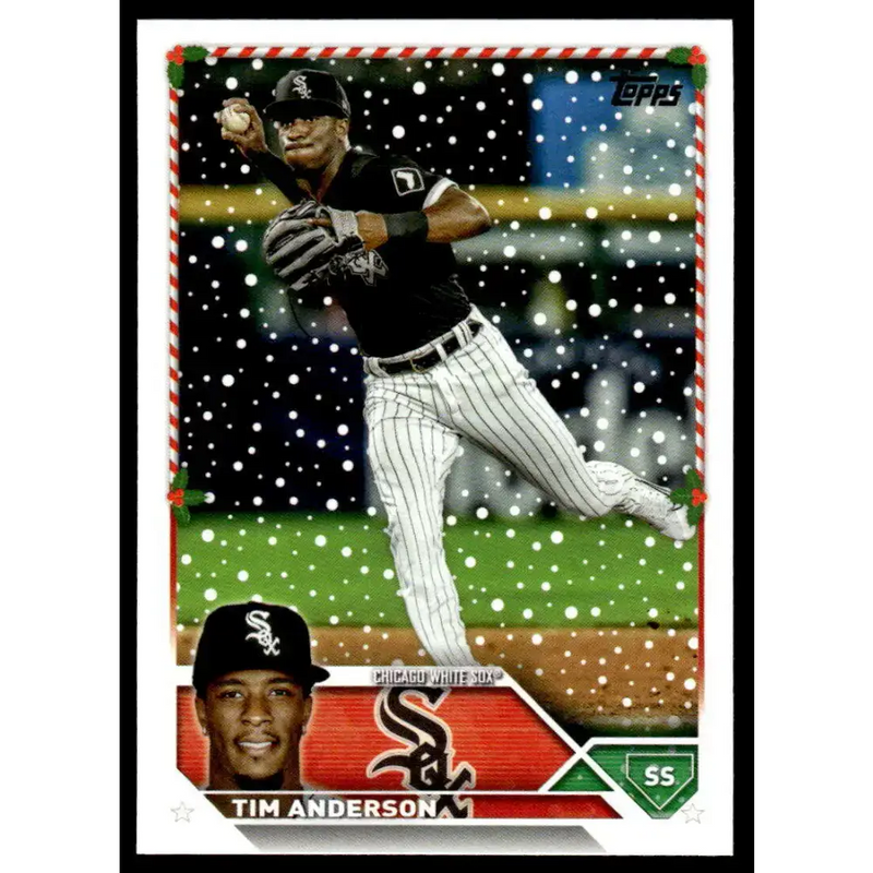 2023 Topps Holiday #H182 Tim Anderson NM-MT Chicago White Sox Baseball Card - Baseball Card Single