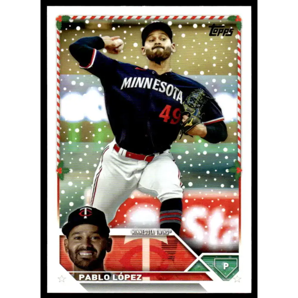 2023 Topps Holiday #H184 Pablo Lopez NM-MT Minnesota Twins Baseball Card - Baseball Card Single