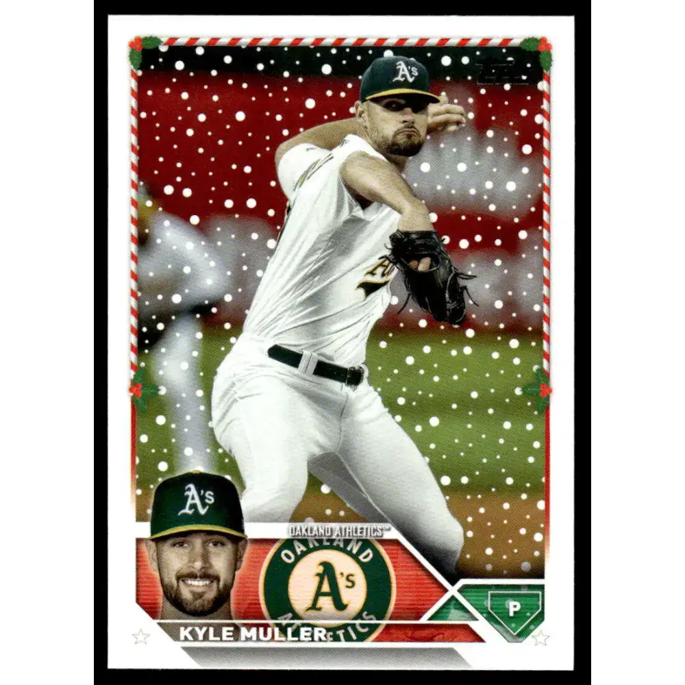 2023 Topps Holiday #H189 Kyle Muller NM-MT Oakland Athletics Baseball Card - Baseball Card Single