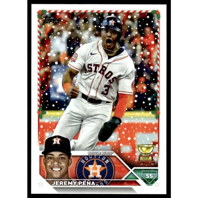 2023 Topps Holiday #H192 Jeremy Pena NM-MT Houston Astros Baseball Card - Baseball Card Single