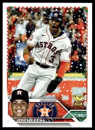 2023 Topps Holiday #H192 Jeremy Pena NM Near Mint Astros ID:66604 - Baseball Card Single