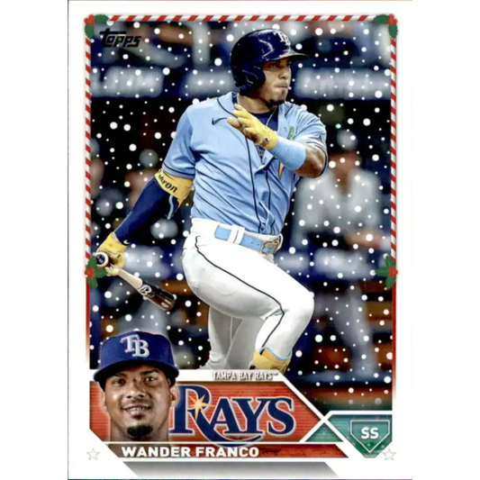 2023 Topps Holiday #H194 Wander Franco NM-MT Tampa Bay Rays Baseball Card - Baseball Card Single