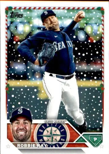 Robbie Ray baseball card from 2023 Topps Holiday with original gloss near mint condition
