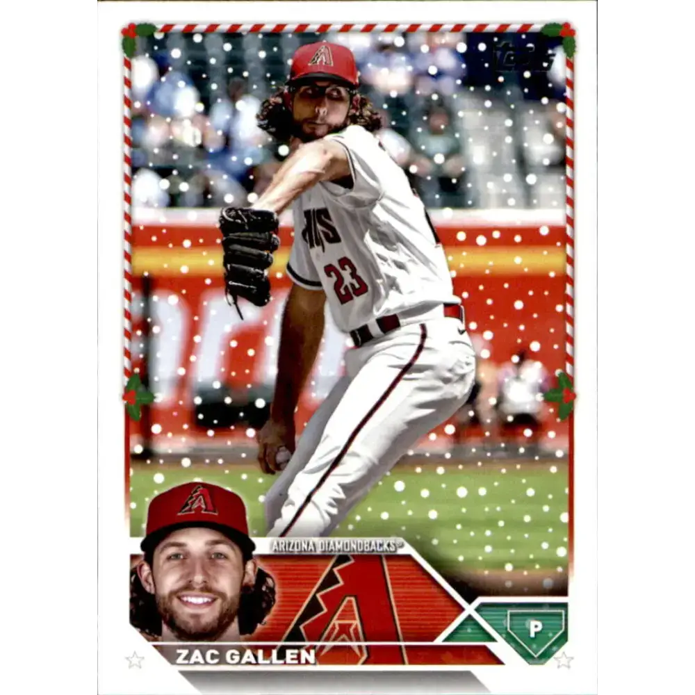 2023 Topps Holiday #H22 Zac Gallen NM-MT Arizona Diamondbacks Baseball Card - Baseball Card Single