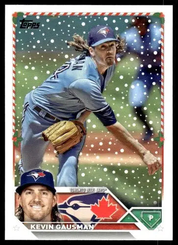 2023 Topps Holiday #H24 Kevin Gausman NM Near Mint Blue Jays ID:65879 - Baseball Card Single