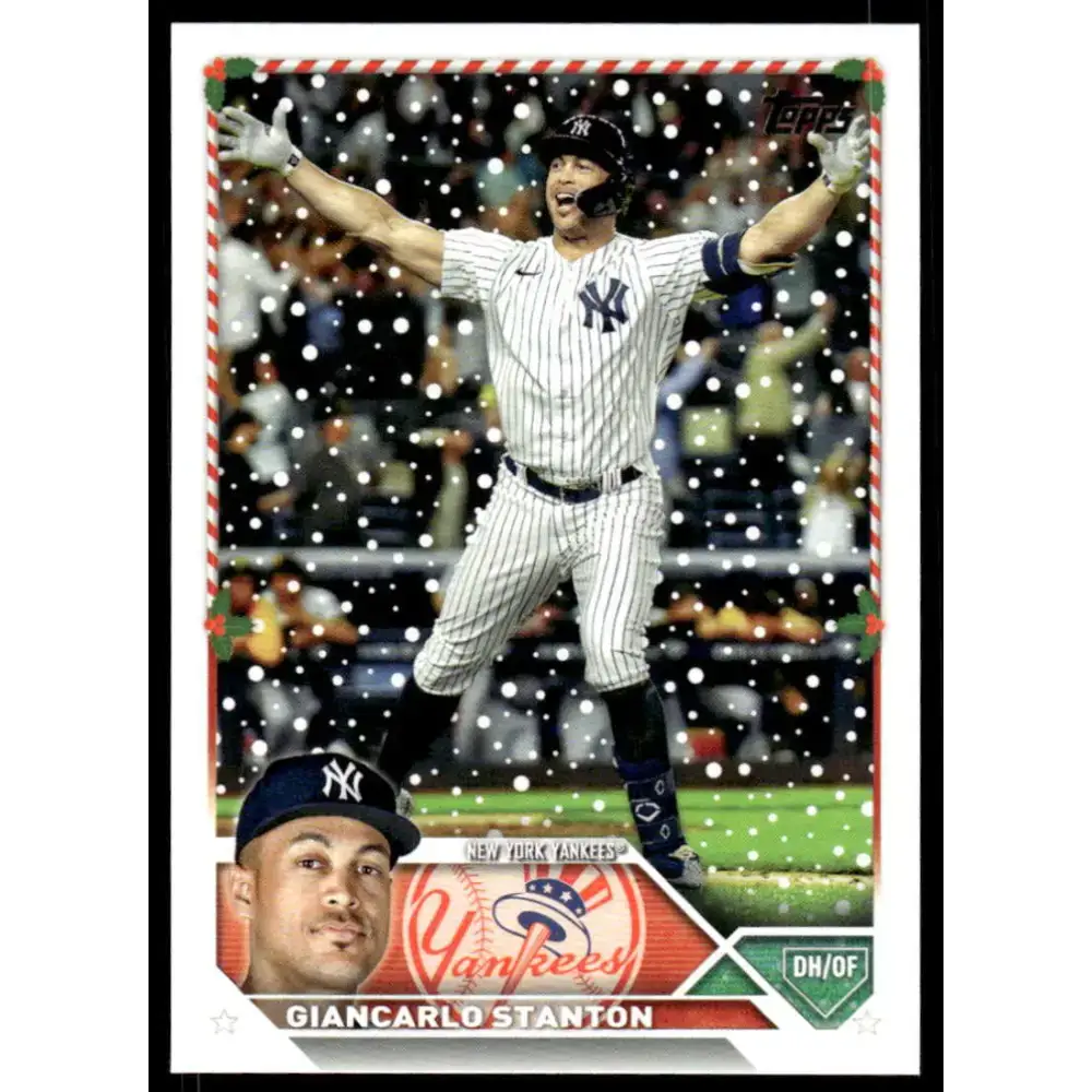 2023 Topps Holiday #H25 Giancarlo Stanton NM-MT New York Yankees Baseball Card - Baseball Card Single