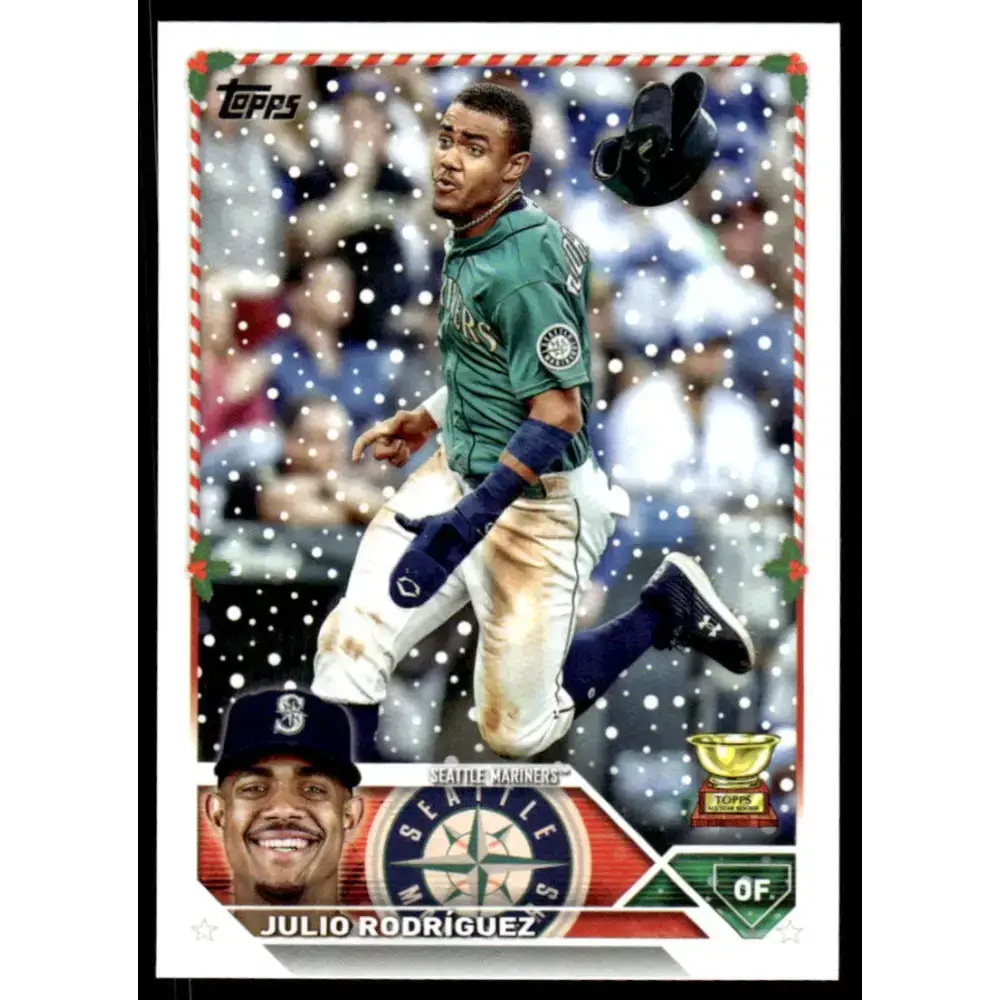 2023 Topps Holiday #H26 Julio Rodriguez NM-MT Seattle Mariners Baseball Card - Baseball Card Single