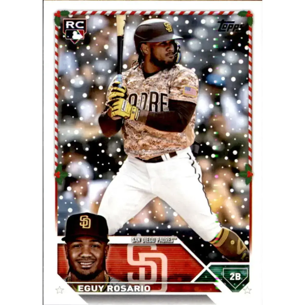 2023 Topps Holiday #H28 Eguy Rosario NM-MT RC Rookie San Diego Padres Baseball Card - Baseball Card Single