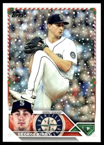 2023 Topps Holiday #H3 George Kirby NM Near Mint Mariners ID:65845 - Baseball Card Single