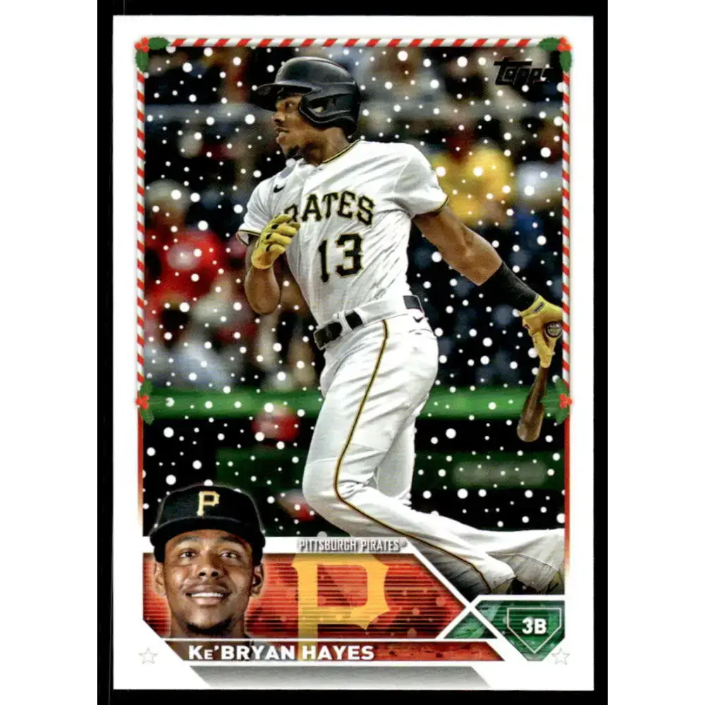 2023 Topps Holiday #H32 Ke’Bryan Hayes NM-MT Pittsburgh Pirates Baseball Card - Baseball Card Single