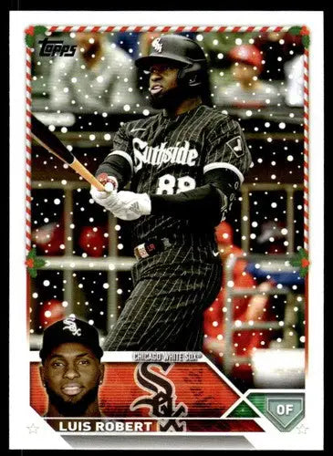 2023 Topps Holiday #H37 Luis Robert NM Near Mint White Sox ID:65905 - Baseball Card Single
