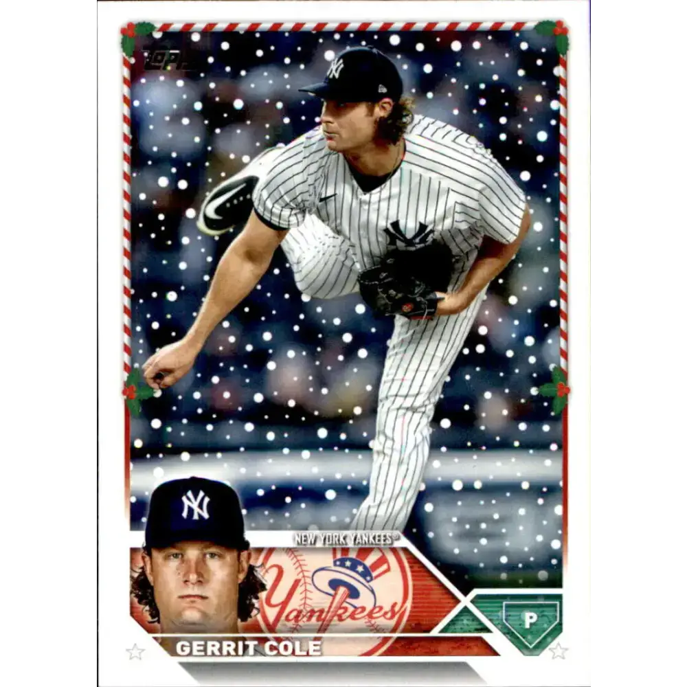 2023 Topps Holiday #H40 Gerrit Cole NM-MT New York Yankees Baseball Card - Baseball Card Single