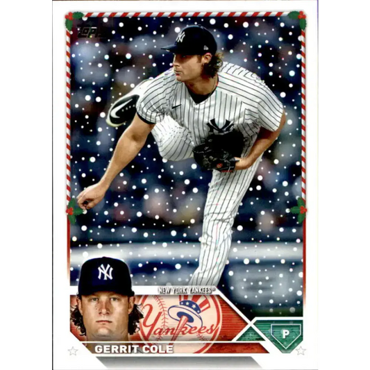 2023 Topps Holiday #H40 Gerrit Cole NM-MT New York Yankees Baseball Card - Baseball Card Single