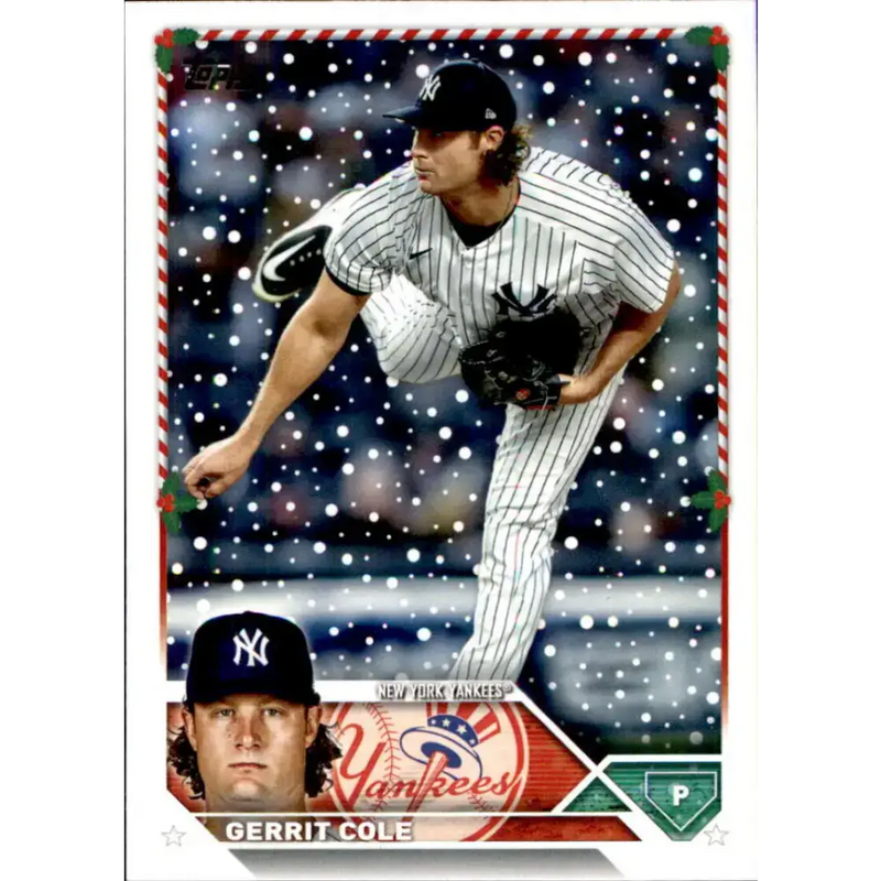 2023 Topps Holiday #H40 Gerrit Cole NM-MT New York Yankees Baseball Card - Baseball Card Single