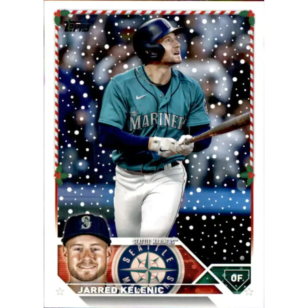 2023 Topps Holiday #H42 Jarred Kelenic NM-MT Seattle Mariners Baseball Card - Baseball Card Single