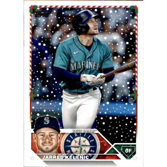 2023 Topps Holiday #H42 Jarred Kelenic NM-MT Seattle Mariners Baseball Card - Baseball Card Single