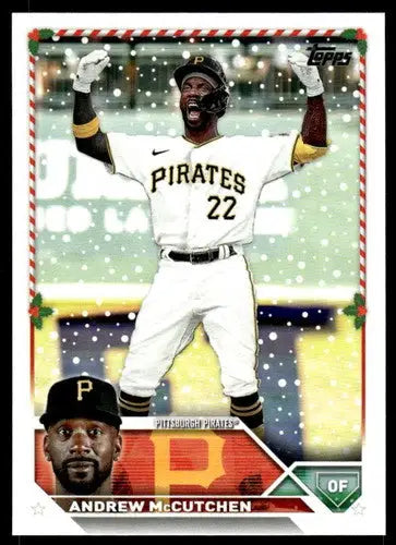 2023 Topps Holiday H44 Andrew McCutchen baseball card with original gloss Pirates NM