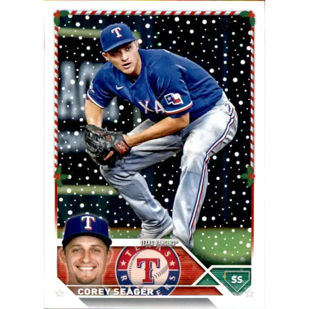 2023 Topps Holiday #H45 Corey Seager NM-MT Texas Rangers Baseball Card - Baseball Card Single