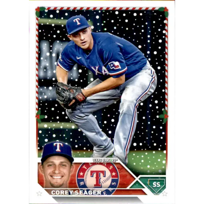 2023 Topps Holiday #H45 Corey Seager NM-MT Texas Rangers Baseball Card - Baseball Card Single
