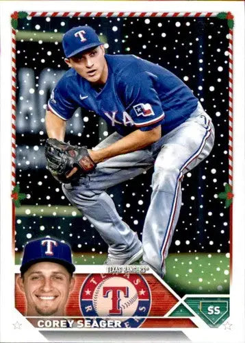 2023 Topps Holiday H45 Corey Seager baseball card Rangers near mint ID 65919