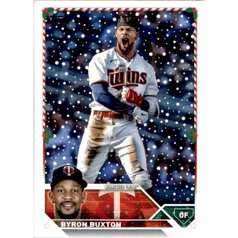 2023 Topps Holiday #H49 Byron Buxton NM-MT Minnesota Twins Baseball Card - Baseball Card Single