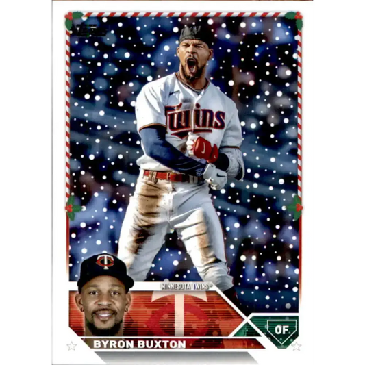 2023 Topps Holiday #H49 Byron Buxton NM-MT Minnesota Twins Baseball Card - Baseball Card Single