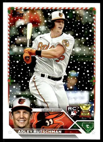 2023 Topps Holiday #H50 Adley Rutschman NM Near Mint RC Rookie Orioles ID:65927 - Baseball Card Single