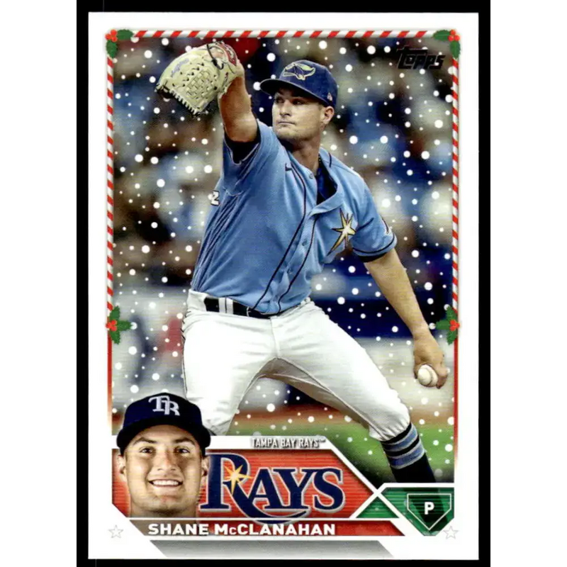 2023 Topps Holiday #H51 Shane McClanahan NM-MT Tampa Bay Rays Baseball Card - Baseball Card Single